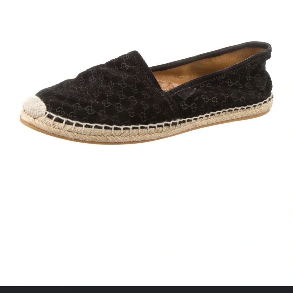 🚨SEND OFFERS🚨 Gucci Black Canvas Espadrilles
